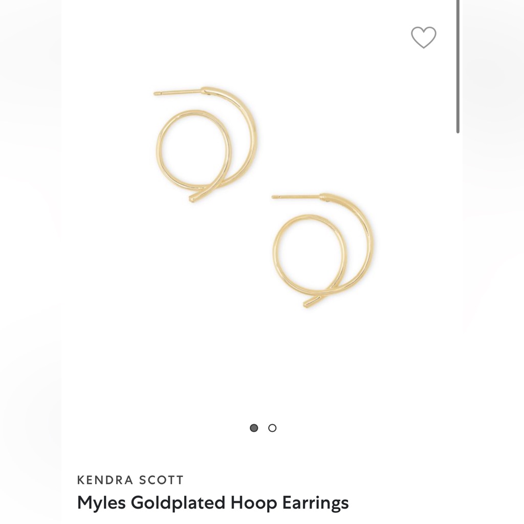 Kendra Scott Goldplated Hoop Earrings
